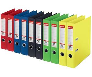 Esselte Reliure à anneaux Esselte avec mécanisme à levier, carton 100% recy hemises A4, espacement de 5 cm, 627578, couleurs assorties, lot de 1 pièce