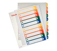 Esselte Intercalaire 100213 imprimable PP DIN A4 1-10
