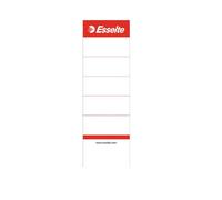 Esselte Spine Label for Inserting Box Short Wide Pack of 10 White 75mm