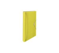 Esselte - Classeur Ménager A4, Organiseur Transparent à 5 Onglets / 6 Compartiments, Maison / Bureau, Motif Texturé, Gamme Colour'Breeze, Vert, 626253