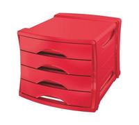 Esselte Vivida Module De Classement De Bureau Plastique Rouge