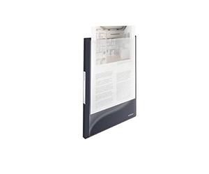 Esselte Vivida Reliure protège-documents panorama en polypropylène avec 40 pochettes A4 80 feuilles Noir