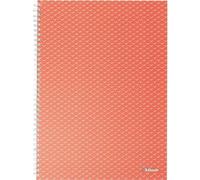 Esselte Wiro Pochettes cartonnées Couleur Breeze A 4 Carreaux Corail Carnet de notes Orange Orange One Size