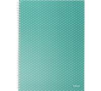 Esselte Wiro Pochettes cartonnées Couleur Breeze A 4 quadrillé Carnet de notes Vert Vert One Size