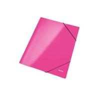 Esselte WOW 39820023 Lot de 10 Chemises à 3 rabats avec élastique 250 feuilles Rose