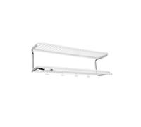Essem Design Étagère à chapeaux Classic 650 blanc/chrome. 2 niveaux. 100 cm