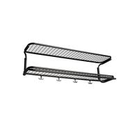 Essem Design Étagère à chapeaux Classic 650 noir/noir. 2 niveaux. 100 cm