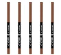 Essence 8h Matte Comfort Lipliner, n ° 10, nude - Résultat immédiat, mat, végétalien, sans conservateurs, parabens et particules de microplastique - Lot de 5 (5 x 0,3 g)