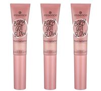 essence Baby Got Glow Highlighter Liquide highlighter N° 20 Violet définissant Résultat express Facile à enlever, brillant, végétalien, sans huile, sans paraben, sans particules de microplastique, 3