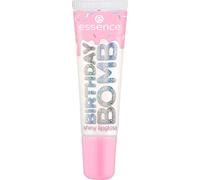 Essence Brillant à lèvres transparent Birthday Bomb – éclat lumineux – teinte 01 Cake My Day! 10 ml