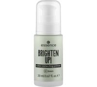 essence BRIGHTEN UP! color correcting primer 01 Green, réduit rougeurs, texture légère, fini naturel, s’utilise seule ou sous le maquillage, 20ml