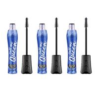 essence Call Me Queen mascara à effet faux cils dramatique waterproof, Noir, longue tenue, volumisant, vegan, waterproof, sans particules de microplastique, sans nanoparticules, lot de 3 (3 x 11,5 ml)