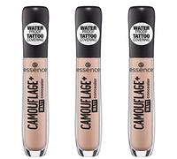 essence CAMOUFLAGE+ MATT concealer, correcteur, camouflage tatouage, 20 light ivory, nude, matifiant, mat, sans huile, waterproof, sans alcool, lot de 3 (3 x 5 ml)