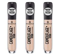 essence CAMOUFLAGE+ MATT correcteur, stick correcteur, couverture de tatouage, n° 26 beige naturel, nude, matifiant, mat, sans huile, résistant à l'eau, sans alcool, lot de 3 (3 x 5ml)
