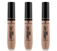 essence CAMOUFLAGE+ MATTE n° 130 - Nude - Matifiant longue durée - Couvrant - Végétalien - Sans huile - Sans parabène - Sans particules de microplastique - 3 x 8 ml
