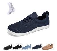 Essence Chaussures pour homme et femme Chaussures hybrides Force et confort Chaussures plates pieds nus, noir foncé, 36 EU
