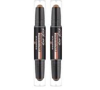 Essence Cosmetics Contouring Duo Stick, Matifiant, Mettant en Valeur l'Oeil, Résultat Instantané, Mat 2.76 g (Lot de 2)