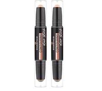 Essence Cosmetics Contouring Duo Stick, Matifiant, Mettant enValeur l'Oeil, Résultat Instantané, Mat 2.76 g (Lot de 2)