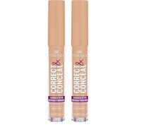 Essence Cosmetics Correct et Conceal Under Eye Brightening Concealer Anti-Cernes, Éclaircissant, Correction des Couleurs, Naturel 3.5 ml (Lot de 2)