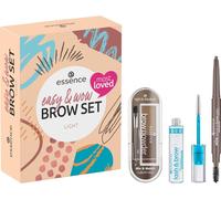 Essence Cosmetics Easy & Wow Lot De 3 Kits De Maquillage Pour Les Sourcils - Végétalien - Sans Particules De Microplastique - Sans Parfum