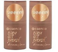 Essence Cosmetics essence BABY GOT BRONZE shimmering bronzer bronzeur scintillant, résultat instantané, naturel, chatoyant (5.5g) (Lot de 2)