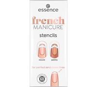 Essence Cosmetics french MANICURE stencils pochoirs pour french manucure, résultat rapide, manucure à la française (60pcs)