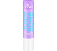 Essence Cosmetics Juicy Bomb Glossy Butter Balm Baume à Lèvres, Naturel, Lustré, Sensation de Rosée 2.5 g