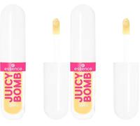 Essence Cosmetics Juicy Bomb Party Lip Oil Huile à Lèvres, Protecteur, avec Huiles, Naturel, Splendide,2.4 ml (Lot de 2)