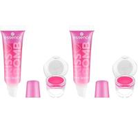 Essence Cosmetics KISS BOMB shiny lipgloss et lip balm gloss et baume à lèvres, brillant (10.8ml) (Lot de 2)