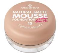 Essence Cosmetics NATURAL MATTE MOUSSE FOUNDATION fond de teint, matifiant, couvrant, résultat rapide, mat (16g)
