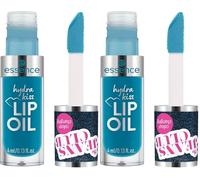 Essence Cosmetics the JEANS CLUB colour-changing hydra kiss lip oil huile à lèvres, s'adapte à la couleur, effet colorant, avec huiles, naturel (4ml) (Lot de 2)