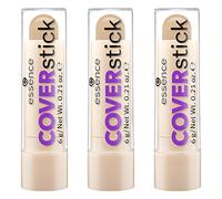 essence COVERSTICK Lot de 3 correcteurs n° 30 Honey mat, nude, pour peaux mixtes, correcteur de couleur, mat, végétalien, sans huile, sans parfum, 3 x 6 g