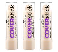 essence COVERstick, maquillage, correcteur essence, stick correcteur longue tenue, maquillage, lot de 3 (3x6g), 10 mat