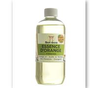 Essence d’orange pure | D-Limonène | Huile d’agrume 100 % naturelle | Nettoyant Diluant Dégraissant Multi-Usages et Biodégradable | 500 ml | Dilue huile de tung et de lin | Origine Espagne