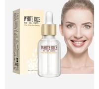Essence de riz blanc pour la peau - Exfoliant au riz - Sérum rétrécissant les pores - Hydratation profonde et hydratante - Traitement éclaircissant la peau pour la matité et la sécheresse (1 pièce)