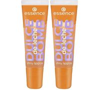 essence DULCE de leche BOMB shiny lipgloss gloss, naturel, brillant, sensation de rosée, chatoyant (10ml) (Lot de 2)