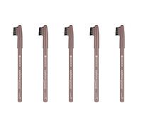 essence eyebrow DESIGNER, crayon pour les yeux, crayon à sourcils, 05 soft blonde, nude, définissant, sans nanoparticules, lot de 5 (5 x 1 g)