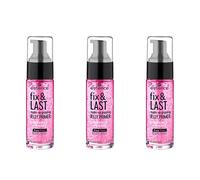 Essence Fix & Last Make-up Gripping Jelly Primer - Base Rose Fixatrice, Longue Tenue, Rafraîchissante, Lissante, Naturelle, Translucide, Vegan, Sans Alcool, 29 ml