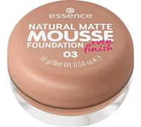 essence fond de teint NATURAL MATTE MOUSSE FOUNDATION fond de teint - 16 g | Couvrance moyenne, Résultat rapide, Résultat instantané, Matifiant, Contrôle du sébum et de la brillance, Fond de teint