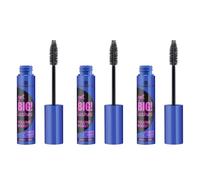 essence get BIG! lashes VOLUME BOOST WATERPROOF mascara noir, longue durée, volumisant, rehaussant, vegan, imperméable, sans microparticules de plastique, sans nanoparticules, lot de 3 (3 x 12 ml)