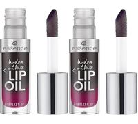 Essence Hydra Kiss Lot de 2 huiles pour les lèvres hydratantes et hydratantes avec des graisses brillantes 4 ml