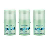 essence jelly GRIP stick primer pour le contour des yeux, soin des yeux, transparent, hydratant, nourrissant, base, fraîcheur éclatante, vegan, sans huile, sans parfum, sans alcool, lot de 3 (3x4,6 g)