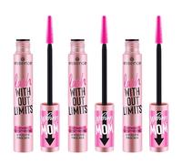 essence Lash Withess Limits Extreme Lenghing & Volume Mascara N° 01 Noir Longue durée, Volumisant, Végétalien, sans particules de microplastique, sans nanoparticules, sans parfum, Lot de 3 (3 x 13 ml)
