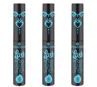 essence Lash Princess Liquid Liner Lot de 3 eye-liners noirs waterproof, longue durée, intenses, végétaliens, imperméables, sans particules de microplastique, sans huile 3 x 3 ml