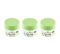 essence lip care SUGAR SCRUB N°02 Lot de 3 gommages à lèvres hydratants, régénérants, nourrissants, végétaliens, sans conservateurs, sans paraben, sans particules de microplastique, 3 x 9 g