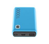 Cellularline | Power Bank Essence 10000 | Chargeur Portable de 10000mAh - Input 1xUSB-C, 1xMICRO USB, 10.5W - Output 1xUSB 12W - Bleu