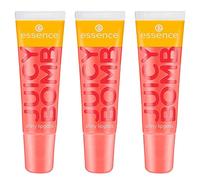 Essence - Lot de 3 Gloss à Lèvres Juicy Bomb Shiny Lipgloss - 103 Proud Papaya