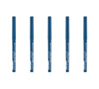 essence Lot de 5 crayons à yeux longue durée - Khôl - Tenue 18 heures - Imperméables - N° 09 Cool Down - Bleu - Définissant - Longue durée - Végétalien - Imperméables - Sans particules de