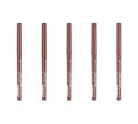 essence Lot de 5 crayons pour les yeux Long-LASTING N° 35 marron scintillant, longue durée, couleur intense, végétalien, imperméable, sans particules de microplastiques (5 x 0,28 g)