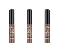 essence make me BROW eyebrow gel mascara, gel pour sourcils, 05, brun, définissant, gélifié, vegan, sans particules microplastiques, sans nanoparticules, sans parfum, lot de 3 (3 x 3,8 ml)